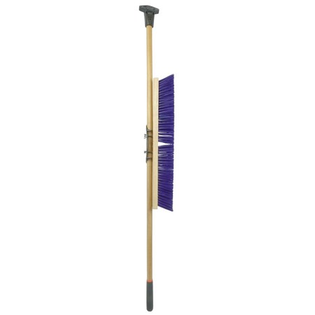 WEILER 24" Pro-Flex Stiff Blue Polypropylene Sweep with 60" Hardwood Handle 44606